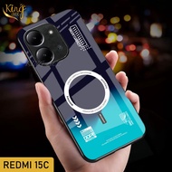 HP Glitter Glass Softcase Redmi 15CXIAO - Casing Redmi 15Chp - K82
