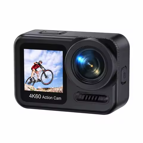860A 4K 60FPS Action Camera Dual Screen 20M Waterproof 6-Axis EIS WiFi 150° Wide Angle Sports Cam fo