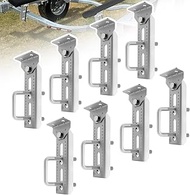 8" Boat Trailer Bunk Brackets Kit Heavy Duty, Galvanized Swivel Top Bunk Bracket Kit for Boat Traile
