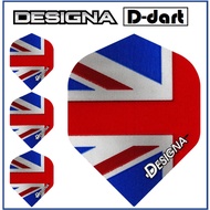 Designa Dart Flights - Standard Extra Strong Union Jack Side (SAYAP ARROW)