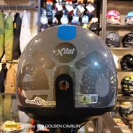 Xdot G118 AEIOU CRUISER SEMI JET CYAN BLUE DARK GREY HELMET