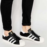 adidas superstar Originals 80s 黑白 運動休閒鞋 金標 皮革