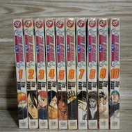 Bleach Vol 1-10 Manga by Tite Kubo, English, Viz Media, Shonen Jump, Preloved