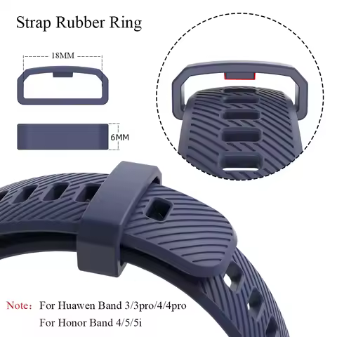 For Huawei Band 3 4 Pro Strap 3 Pcs Rubber Ring Retaining Ring For Honor band 4 5 Wristband Band Kee