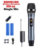 PROMO- MIC GENGGAM SHORUSH HD25 MICROPHONE HANDHELD WIRELESS UHF PRO KARAOKE