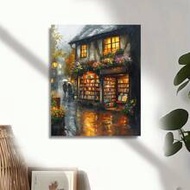 1pc Streetscape Painting By Numbers For Adults Kits Acrylic Paint On Canvas Handwork Diy Crafts Pict