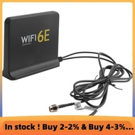 Portable 2.4G/5G/6G WiFi 6E Antenna with Cable Indoor Wireless Antenna with Magnetic Bottom for Netw