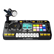[Limyth]Kid DJ Mixer with Microphone Electronic Piano Keyboard Bluetooth DJ Turntable Controller Mus