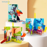 [Initiatour] Baby Books Toys, Baby Books 0-6 Months, Touch And Feel Cloth Crinkle Soft Books, Toys F
