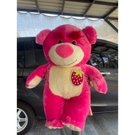 Boneka Lotso Bear Strawberry Viral Seri TOY Story Lotso Bear Strawberry Plush Toy Lucu Kado