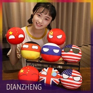 DIANZHENG 10cm Country Ball Plush Toy Polandball Pendant Countryball Stuffed Kids Doll