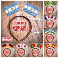 2026 World Cup Headband – Participants World Cup | Cute & Adorable | Tung-tuing Headband