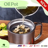 Oil Pot Stainless Steel Oil Filter Container Oil Filter Cup