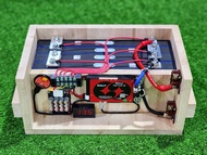 แบตลิเธียม12v 100ah CATL (ของใหม่มือ1)เกรดA+ แบตลิเธียม สีฟ้าลูกแบนยาว 3.2v 4s ครบชุด BMS DALY 100A 