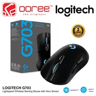 LOGITECH G703 LIGHTSPEED WIRELESS GAMING MOUSE WITH HERO SENSOR 1:1 TRACKING, 16,000 MAX DPI POWERPL