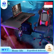 WYT Desk GOR CS ALG Computer RGB Light Office Table With E-Sports Gaming Chair THM CS