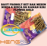 BAUT PROBOLT SET BAK MESIN NINJA baut blok mesin ninja R NINJA RR KANAN KIRI Baut variasi