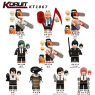 Chainsaw Man Movie Character Electric Times Macchia Mac Assembling Building Blocks Minifigure Toys C