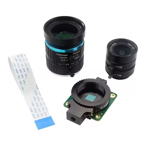 Raspberry Pi 4 HQ Camera Module Night Vision 12.3 Megapixel Sony IMX477 Sensor 6mm CS 16mm C-mount L