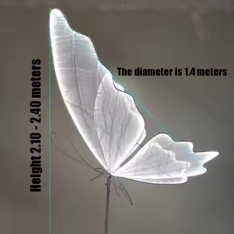 Luminous Butterfly Wings Pendant Ceiling Decoration Wedding Road Guide Stage Hotel Decoration Lights