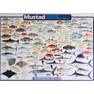 POSTER MUSTAD FISHES OF SOUTH EAST ASIA 88cm X 63cm