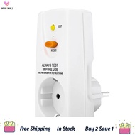 【WVH】-16A Gfci Leakage Protection Plug Rcd Socket Home Circuit Breaker Cutout Switch Safety Personal