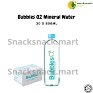 [READY STOCK] Bubbles O2 Mineral Water [20x800mL / 24x425mL]