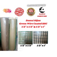 3feet X 1 feet Dawai Hijau BRC Dawai Hijau bersalut PVC Green Coated BRC Welded Wire Mesh Green Net 