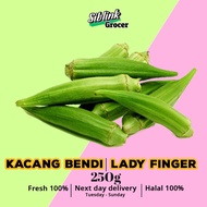 Fresh Kacang Bendi Lady Finger Harga Pasar Borong 250g SAYURAN SEGAR Vegetables Murah Grocery Segar 