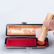 【Fast and Reliable Shipping】 Japanese Hanko Chop Box Seal Box Studying In Japan Horn Seal Box Black 