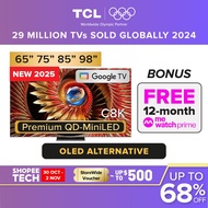 NEW | TCL C8K Premium QD-Mini LED 4k TV | 65 75 85 98 inch | HDR 4500 nits | 144 Hz VRR | 3840 Zones