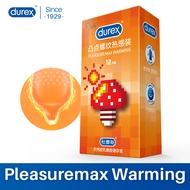 [Pack of 12pcs] High Quality Natural Rubber Latex Pleasuremax Warming Durex Condoms 3D Ribbed and Dotted Lubrication Condom Sleeve