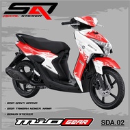 Decal Sticker Custoom Full Body Mio Gear 125 - Dekal Sticker Variation Motor Mio Gear Supreme SDA.02