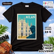 ITALY SOUVENIR T-SHIRT 1 WEAR ITALY COUNTRYTAG COTTON 24S SOUVENIR PREMIUM GIFT