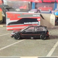 HONDA Tomica Limited Vintage Neo TLVN Tomytec Diecast Civic Sir II EF9 BlackHONDA