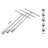 T-Socket Wrench T-handle Spanar T Nut Driver 8mm 10mm 11mm 12mm 13mm 14mm T Type Flexible Swivel Soc