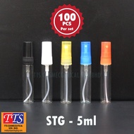 [100pcs] 5ml Spray Glass Bottle for Perfume / Botol Minyak Wangi / Botol Kaca - STG-5ml