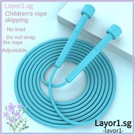LAYOR1 Skipping Rope, Fitness Equipment PVC Jump Rope, Anti Shaking Wear Resistant Antiskid Soft Bead Bamboo Jump Rope