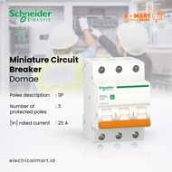Schneider Domae MCB 3Phase 25A 3 Phase 25 Ampere