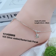925 Sterling Silver Anklet (Anklet)/HTL2203 /925 Silver Anklet