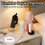 Tumbler Flask Tumbler Kawaii Straw Tumbler Butterfly Tumbler Sejuk Tumbler Thermos Tumbler Tumbler C
