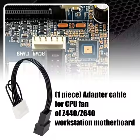 Replacement 6Pin to 4Pin CPU Fan Adapters Cable for Z440 Z640 Server Motherboards PVC Material F19E