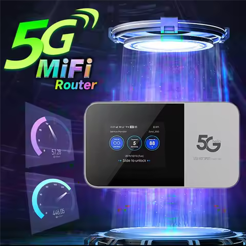SUNRI-M2B 5G Mifi Wireless Mini Portable Broadband Router Travel Wi-Fi Mobile Hotspot 5G Modem Sim C