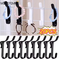 5-20Pcs Plastic Mesh Panel Hangers Hooks - for Jewelry, Key, Clothes Display - Multi-Purpose, Portab