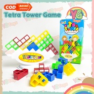 Ygtoys Toy Tetra Tower Tetris Tower Toy Balance Tower Block Stacking Block Balancing