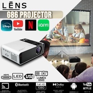 (10 Years Warranty) 7500 lumens G86 Projector FULL HD 1080P Android Mini Projector WIFI LCD A80 Prot