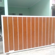 pagar grc motif kayu