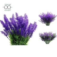 10 Bundles Artificial Flowers-Lavender Flowers, Outdoor UV Resistant Fake Flowers, No Fade Faux Plastic Flowers