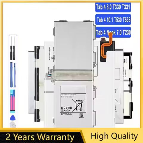 Battery for Samsung Galaxy Tab 4, 7.0, 8.0, 10.1, Tab4, SM T530, T531, T535, T330, T331, T230, T231,