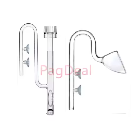 1 Set Aquarium Glass Lily Pipe Surface Skimmer Inflow Outflow For Planted Fish Tank 12/16mm 16/22mm 